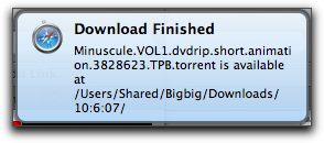 Download de Fichero completada - Safari