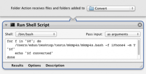 Automator Folder Action